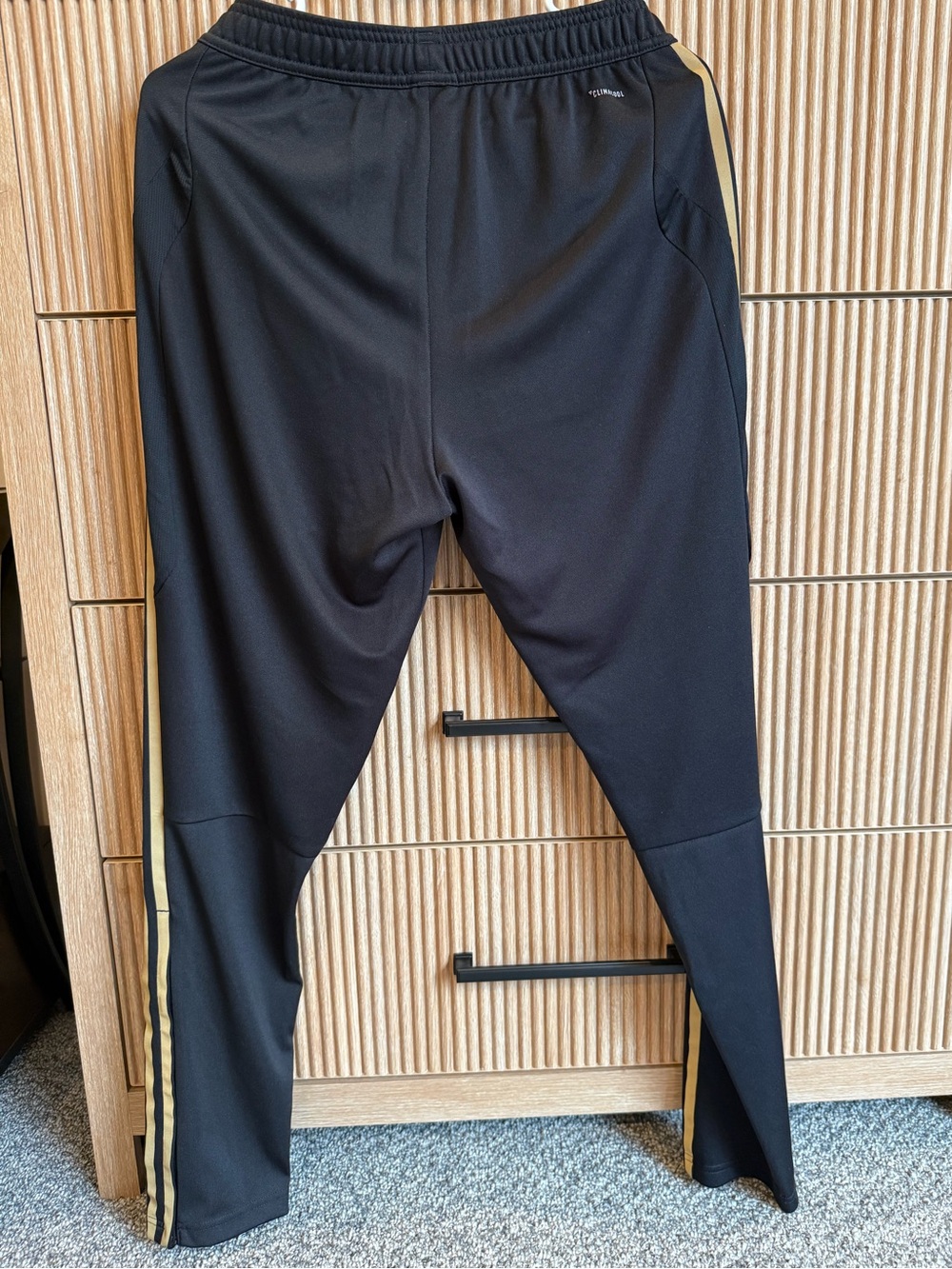 Adidas Black & Gold Track Pants - Picture 2 of 2